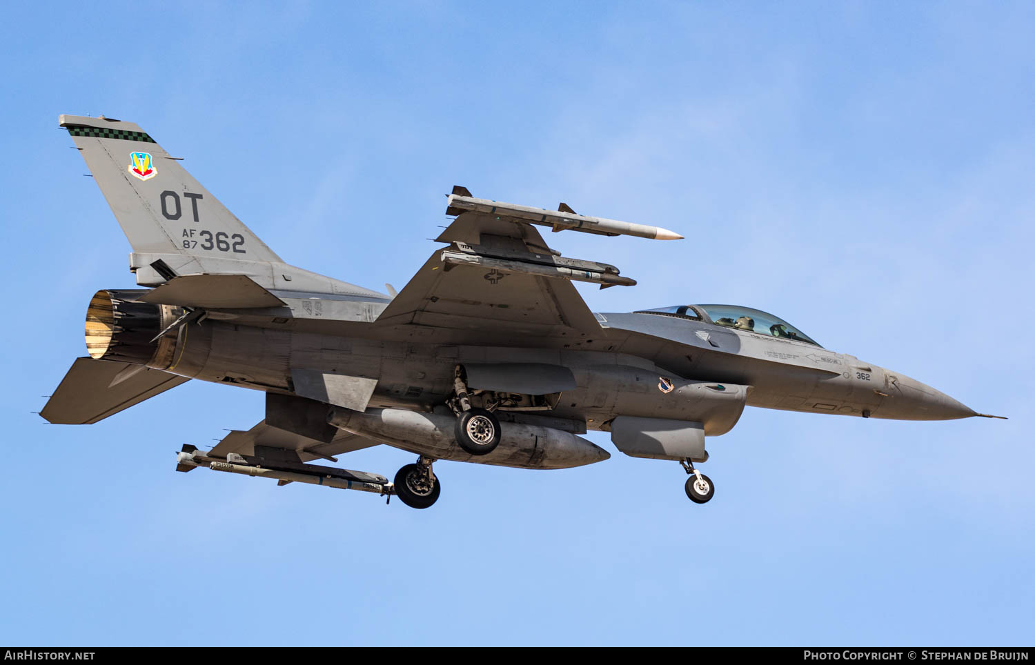 Aircraft Photo of 87-0362 / AF87-362 | General Dynamics F-16CM Fighting Falcon | USA - Air Force | AirHistory.net #772036