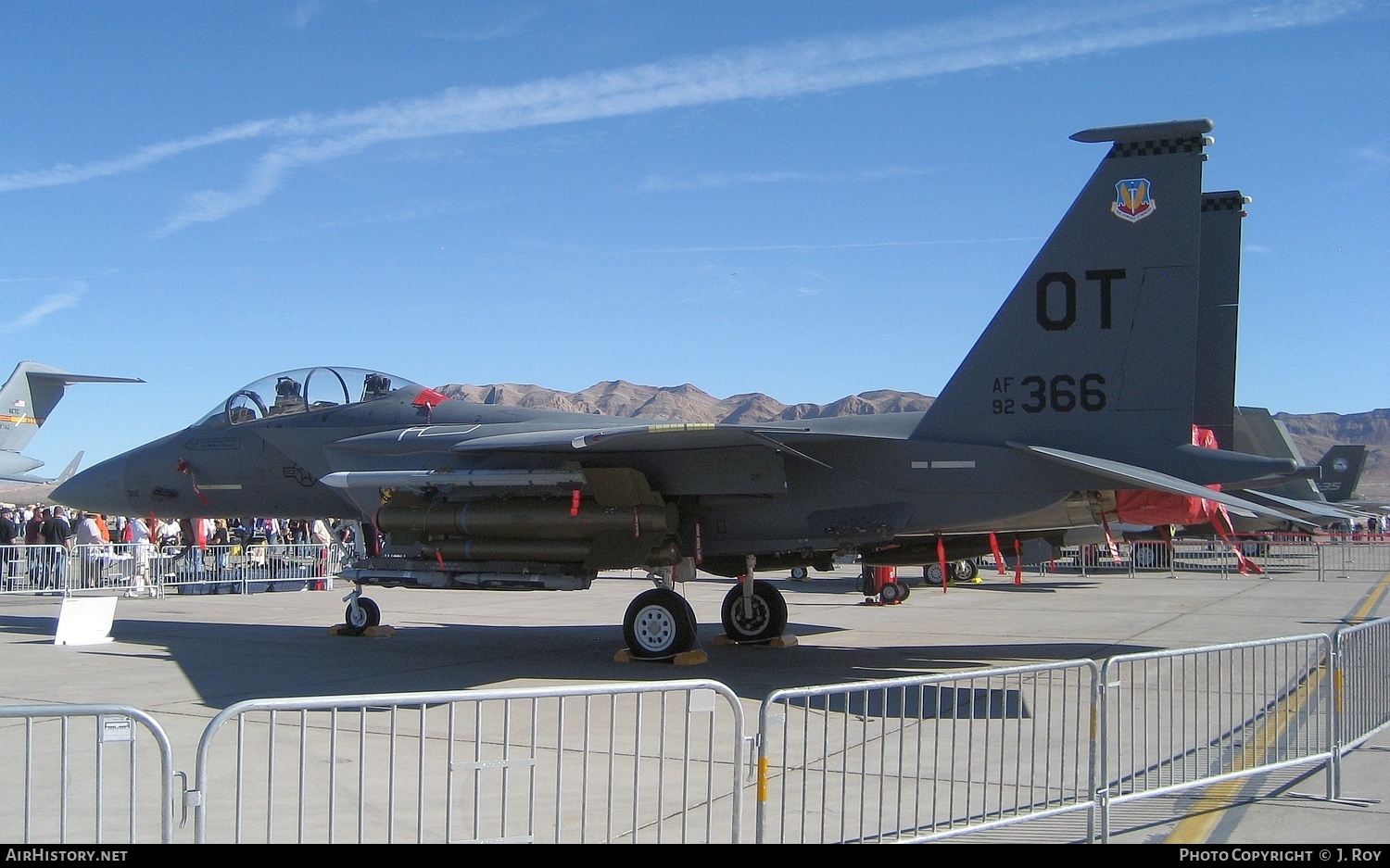 Aircraft Photo of 92-0366 / AF92-366 | Boeing F-15E Strike Eagle | USA - Air Force | AirHistory.net #772092