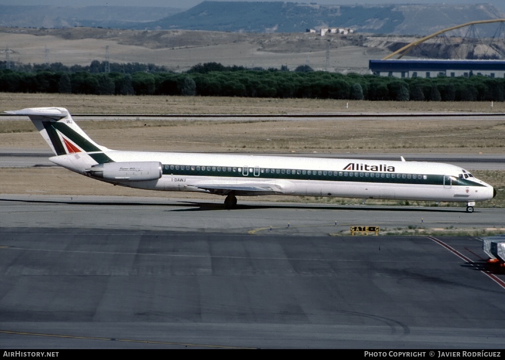 Aircraft Photo of I-DAWJ | McDonnell Douglas MD-82 (DC-9-82) | Alitalia | AirHistory.net #772099