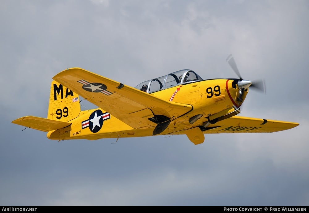 Aircraft Photo of N134JV | Beech T-34B Mentor | USA - Navy | AirHistory.net #772132