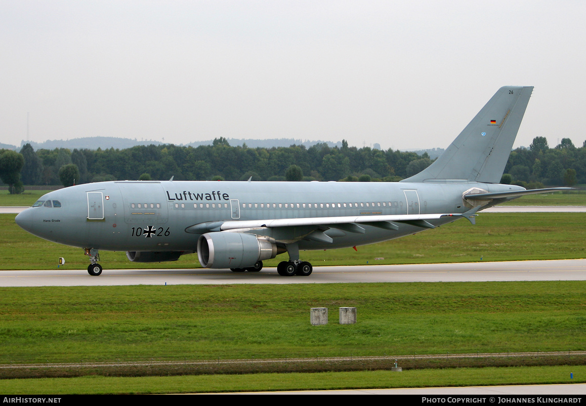 Aircraft Photo of 1026 | Airbus A310-304 | Germany - Air Force | AirHistory.net #772201