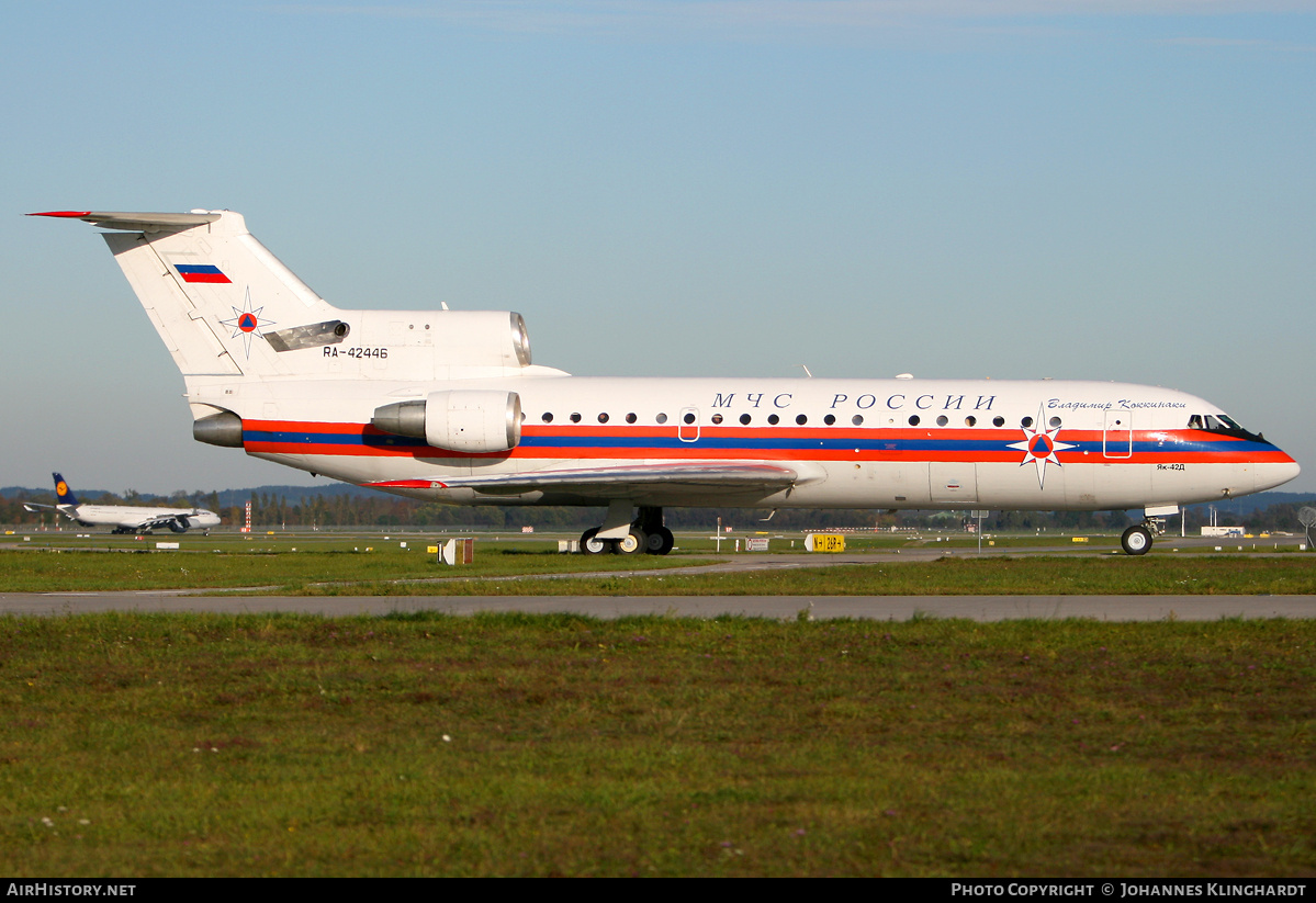 Aircraft Photo of RA-42446 | Yakovlev Yak-42D | MChS Rossii - Russia Ministry for Emergency Situations | AirHistory.net #772204