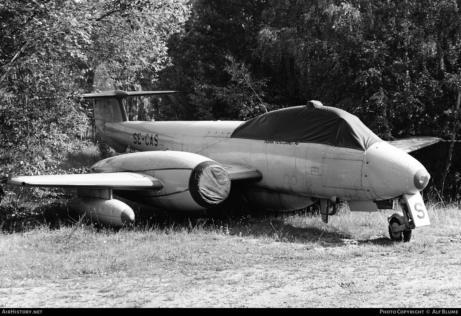 Aircraft Photo of SE-CAS | Gloster Meteor T7 | Svensk Flygtjänst | AirHistory.net #772205