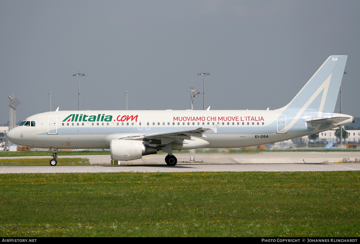 Aircraft Photo of EI-DSA | Airbus A320-216 | Alitalia | AirHistory.net #772208