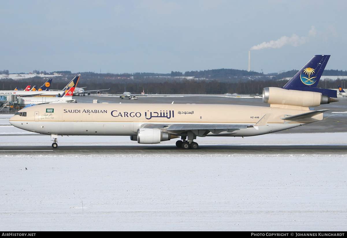 Aircraft Photo of HZ-ANB | McDonnell Douglas MD-11F | Saudi Arabian Airlines Cargo | AirHistory.net #772234