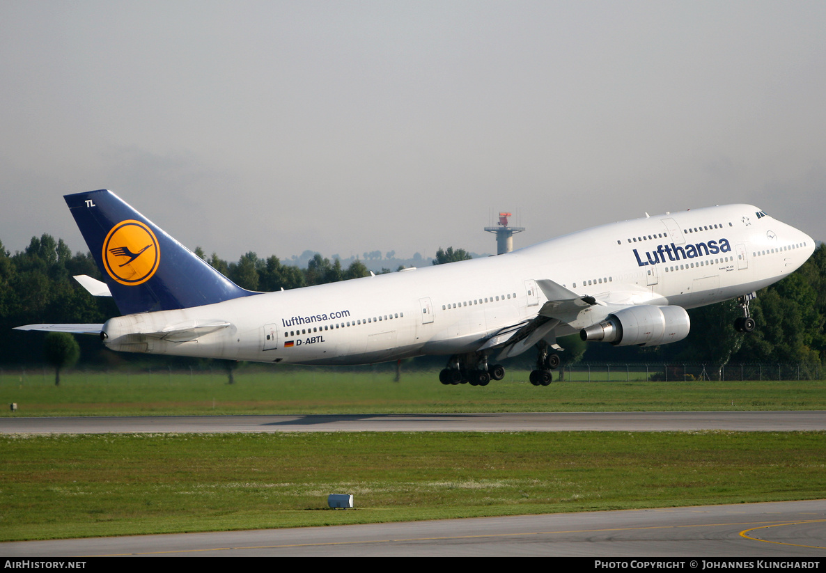Aircraft Photo of D-ABTL | Boeing 747-430 | Lufthansa | AirHistory.net #772244