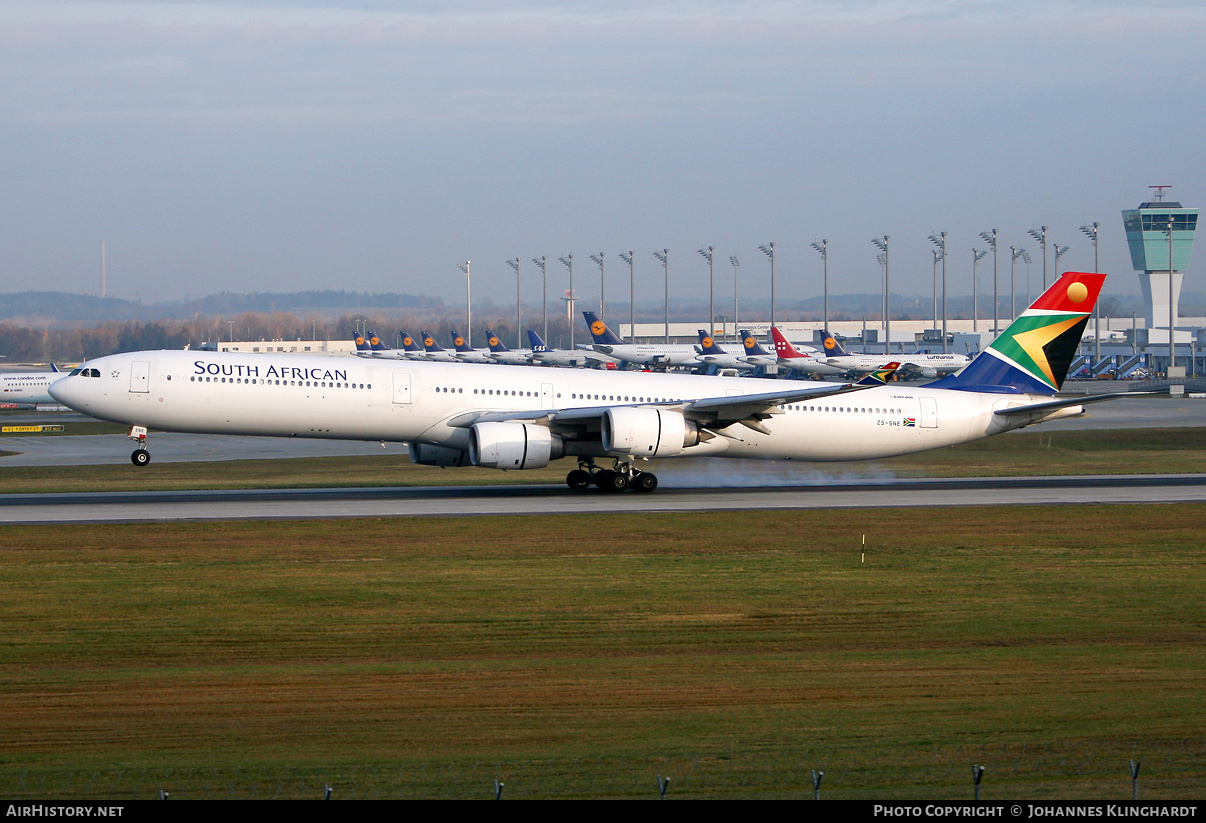 Aircraft Photo of ZS-SNE | Airbus A340-642 | South African Airways | AirHistory.net #772249
