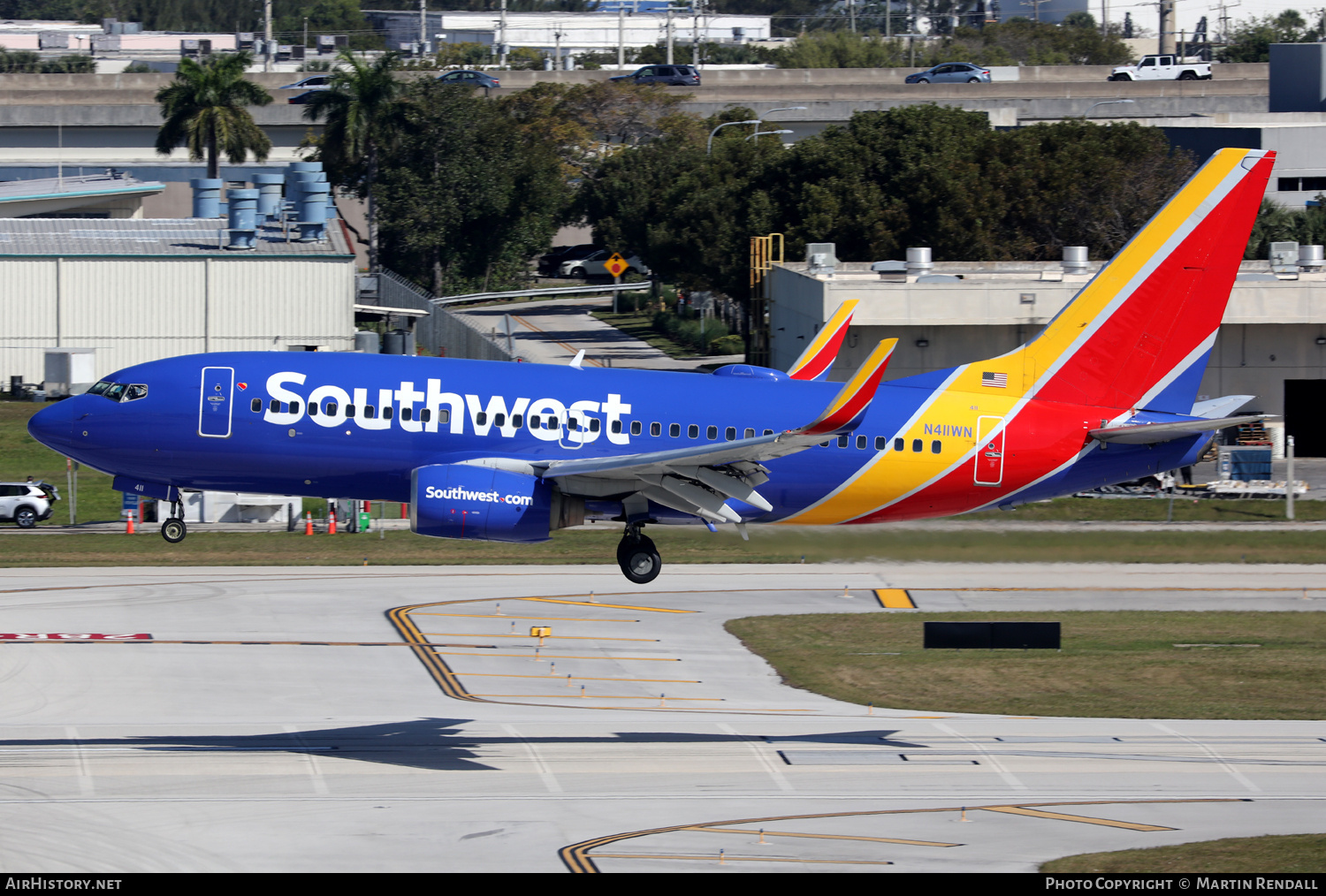 Aircraft Photo of N411WN | Boeing 737-7H4 | Southwest Airlines | AirHistory.net #772314