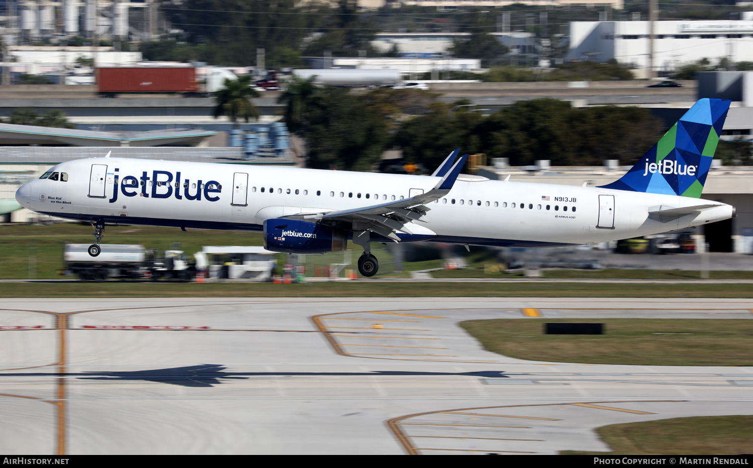 Aircraft Photo of N913JB | Airbus A321-231 | JetBlue Airways | AirHistory.net #772315