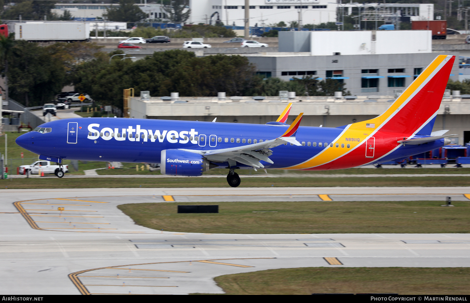 Aircraft Photo of N8911Q | Boeing 737-8 Max 8 | Southwest Airlines | AirHistory.net #772344