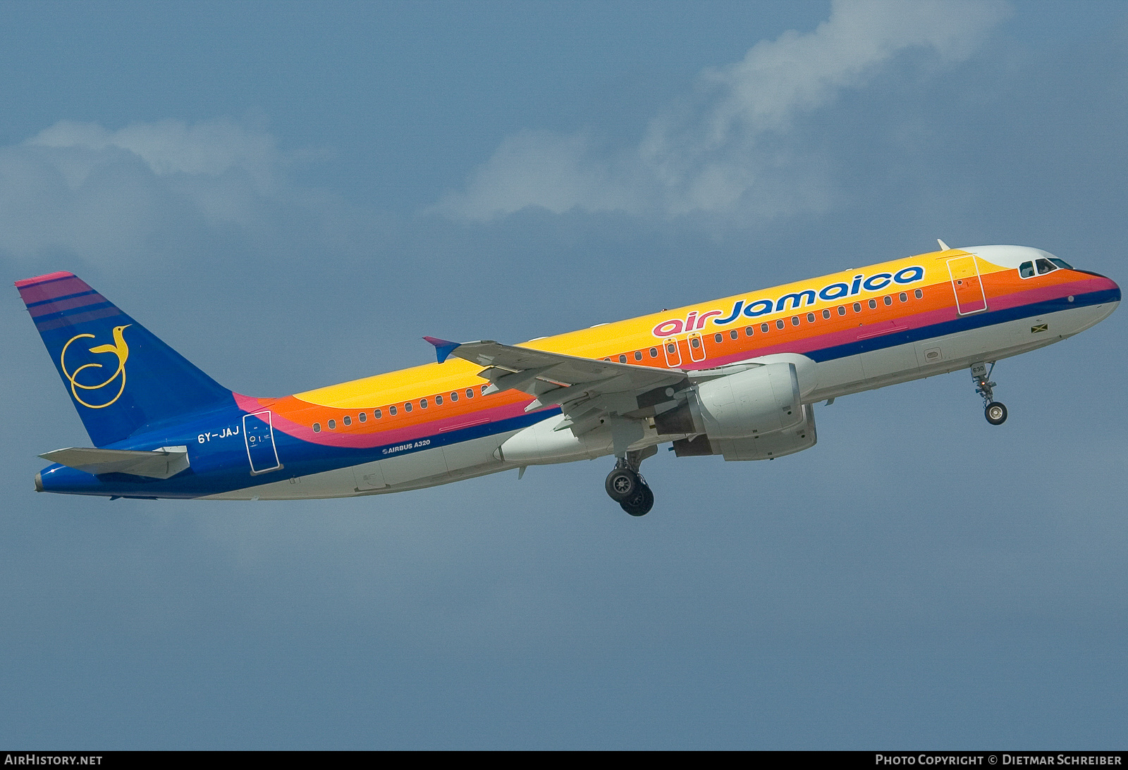 Aircraft Photo of 6Y-JAJ | Airbus A320-214 | Air Jamaica | AirHistory.net #772431