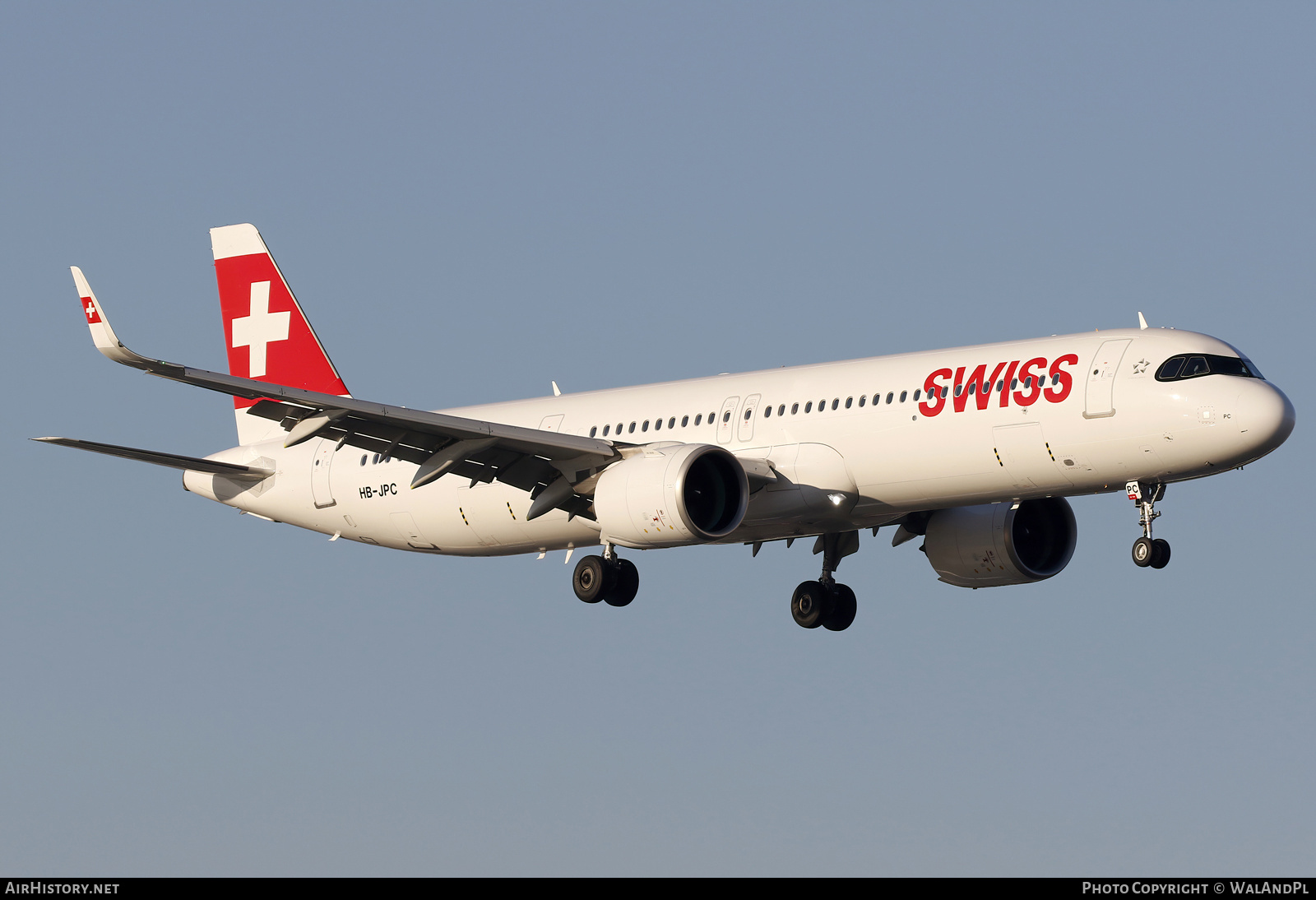 Aircraft Photo of HB-JPC | Airbus A321-271NX | Swiss International Air Lines | AirHistory.net #772447