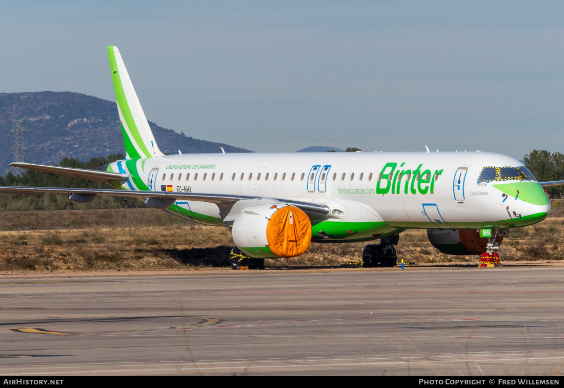 Aircraft Photo of EC-NHA | Embraer 195-E2 (ERJ-190-400) | Binter Canarias | AirHistory.net #772516