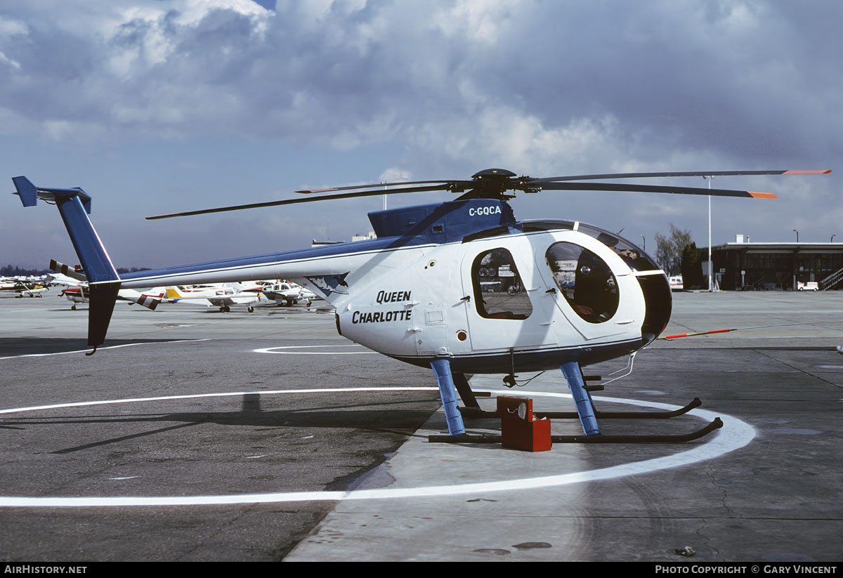 Aircraft Photo of C-GQCA | Hughes 500D (369D) | Queen Charlotte Helicopters | AirHistory.net #772531