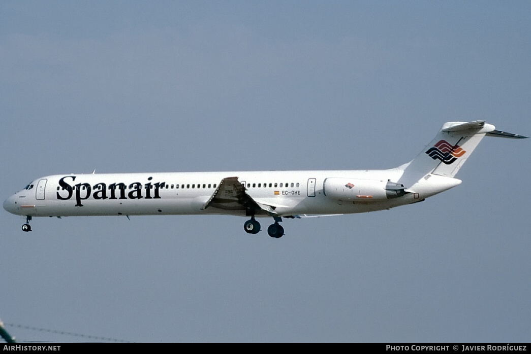 Aircraft Photo of EC-GHE | McDonnell Douglas MD-83 (DC-9-83) | Spanair | AirHistory.net #772554