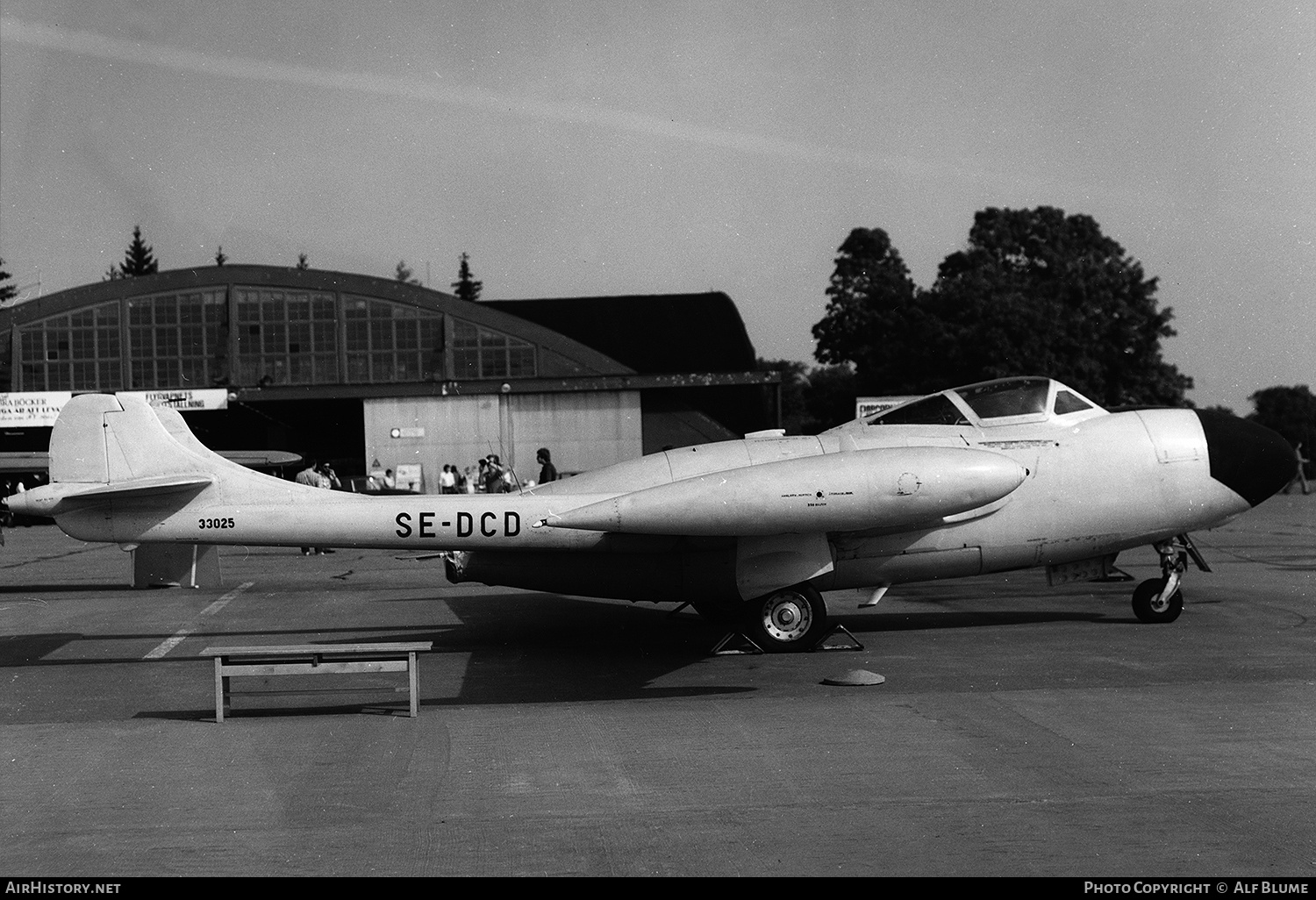 Aircraft Photo of SE-DCD / 33025 | De Havilland J 33 Venom | Svensk Flygtjänst | AirHistory.net #772607