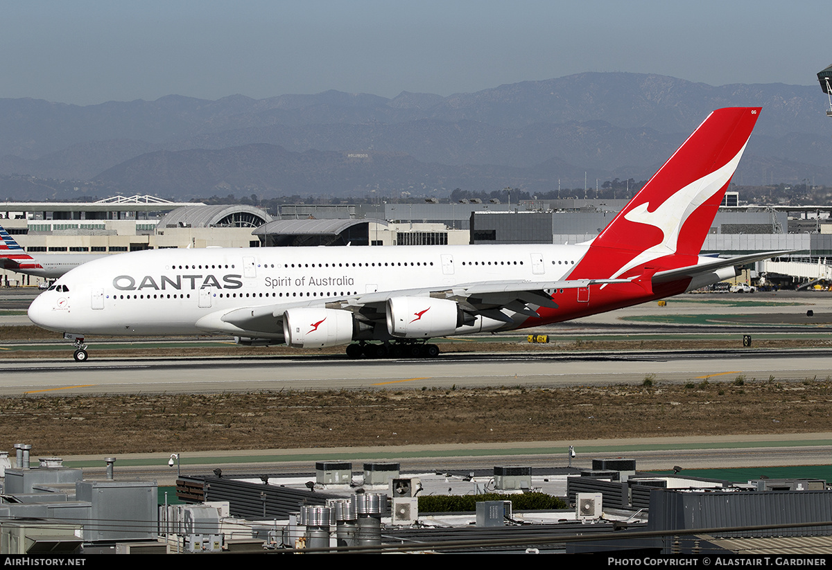 Aircraft Photo of VH-OQG | Airbus A380-842 | Qantas | AirHistory.net #772623
