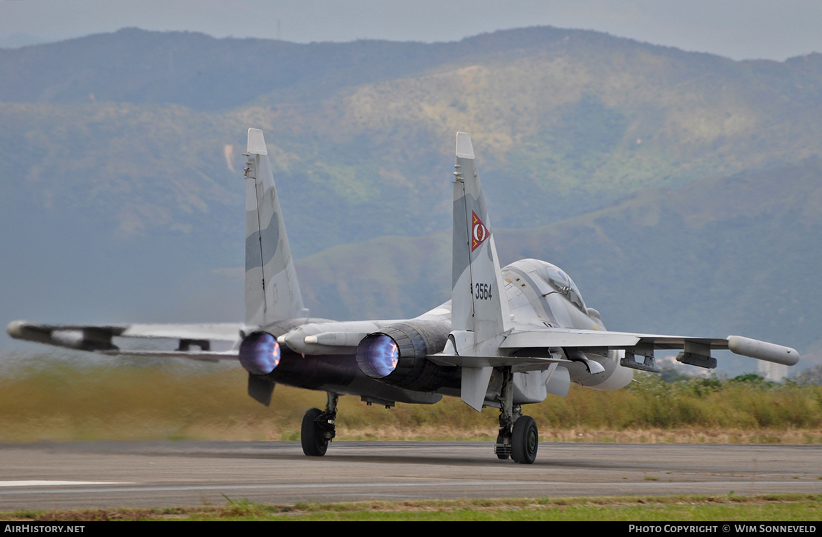 Aircraft Photo of 3564 | Sukhoi Su-30MK2 | Venezuela - Air Force | AirHistory.net #772666