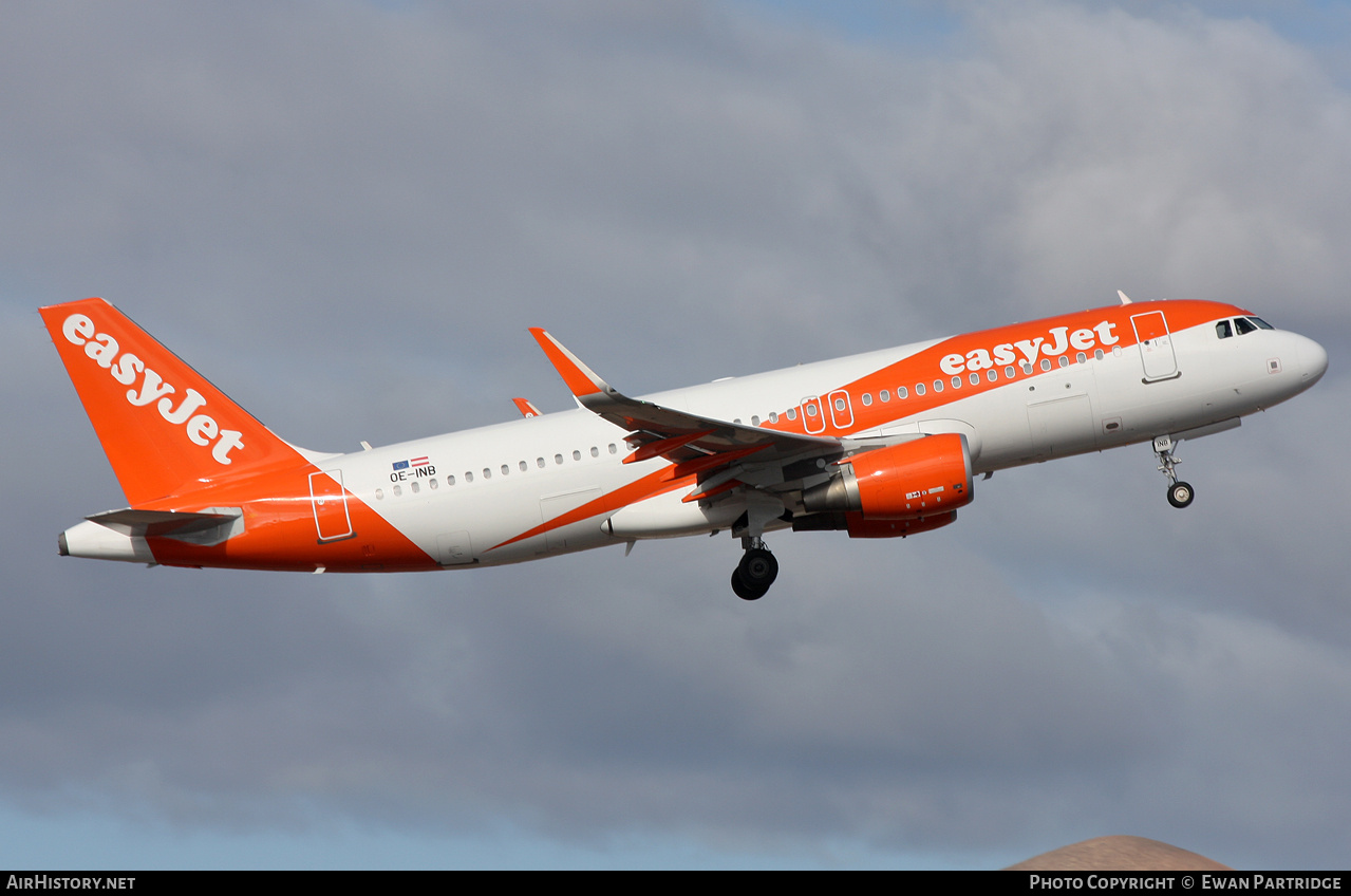 Aircraft Photo of OE-INB | Airbus A320-214 | EasyJet | AirHistory.net #772757