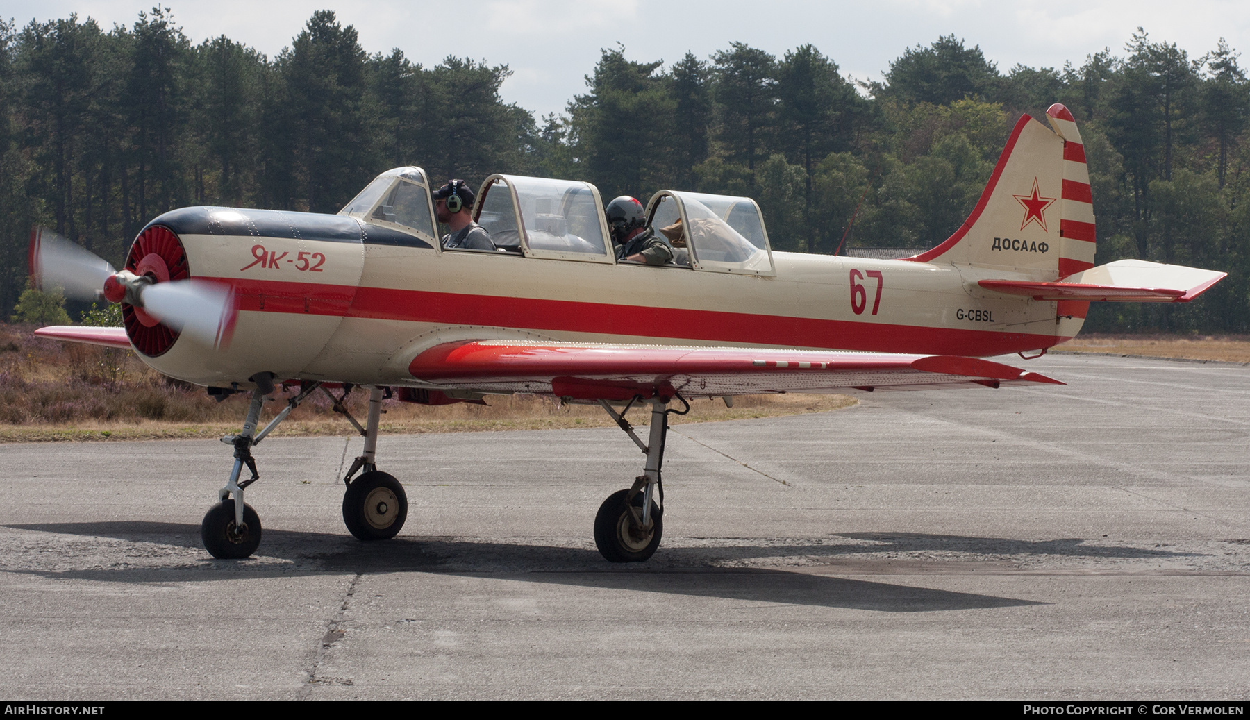 Aircraft Photo of G-CBSL | Yakovlev Yak-52 | Soviet Union - DOSAAF | AirHistory.net #772767