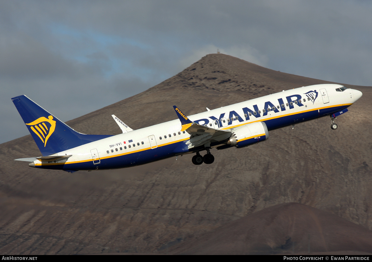 Aircraft Photo of 9H-VVI | Boeing 737-8200 Max 200 | Ryanair | AirHistory.net #772795
