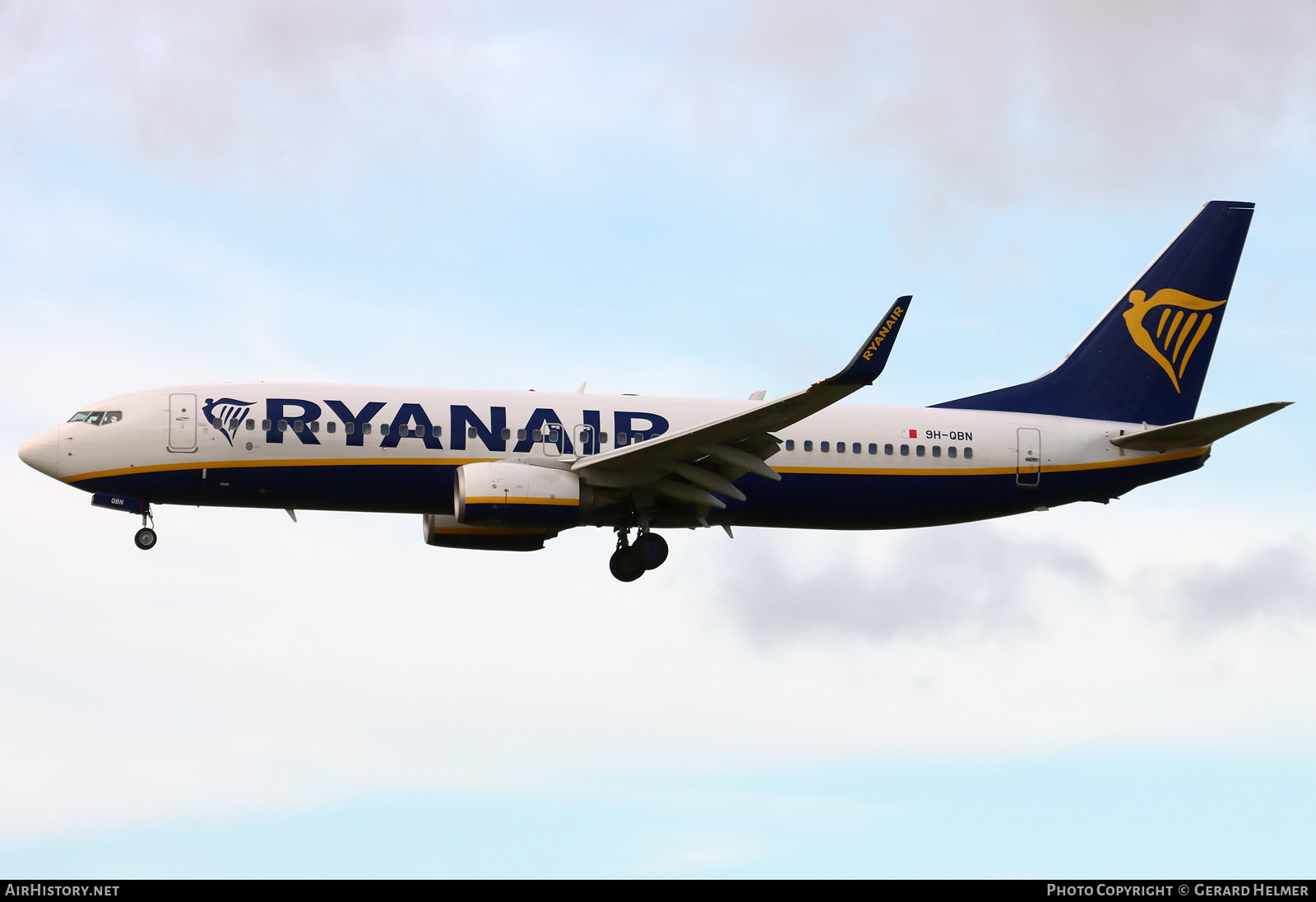 Aircraft Photo of 9H-QBN | Boeing 737-8AS | Ryanair | AirHistory.net #772803