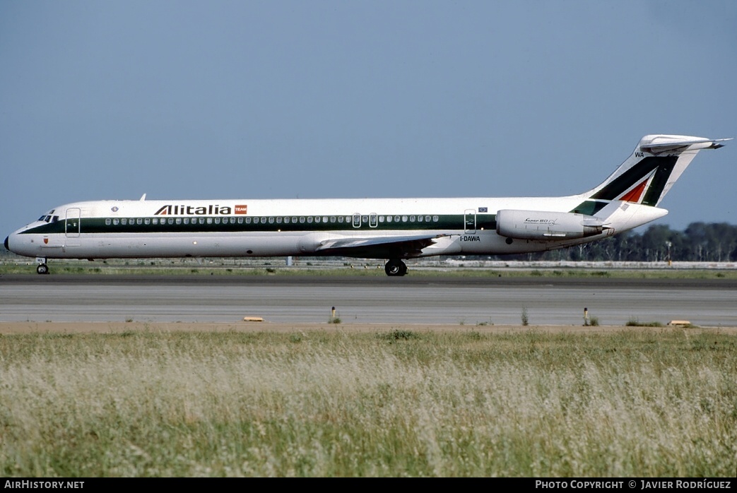 Aircraft Photo of I-DAWA | McDonnell Douglas MD-82 (DC-9-82) | Alitalia | AirHistory.net #772805