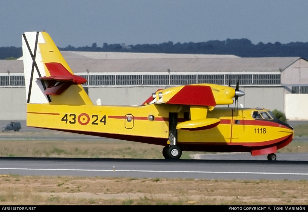 Aircraft Photo of UD.13-24 | Canadair CL-215T (CL-215-6B11) | Spain - Air Force | AirHistory.net #772840