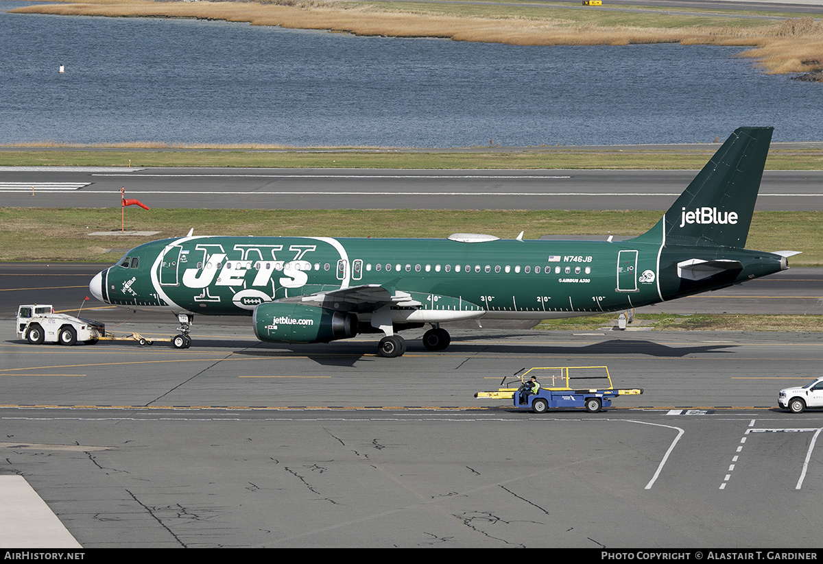 Aircraft Photo of N746JB | Airbus A320-232 | JetBlue Airways | AirHistory.net #772903