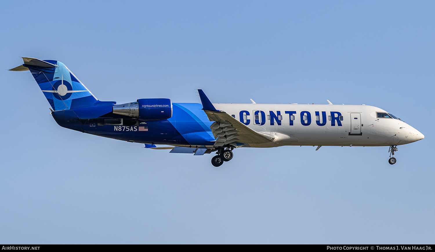 Aircraft Photo of N875AS | Bombardier CRJ-200LR (CL-600-2B19) | Contour Airlines | AirHistory.net #772941