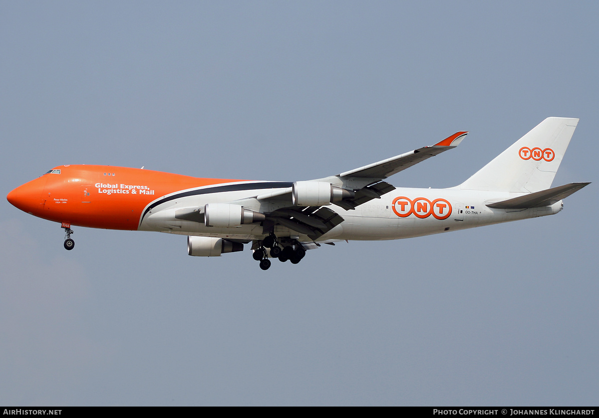 Aircraft Photo of OO-THA | Boeing 747-4HAF/ER/SCD | TNT Airways | AirHistory.net #772969