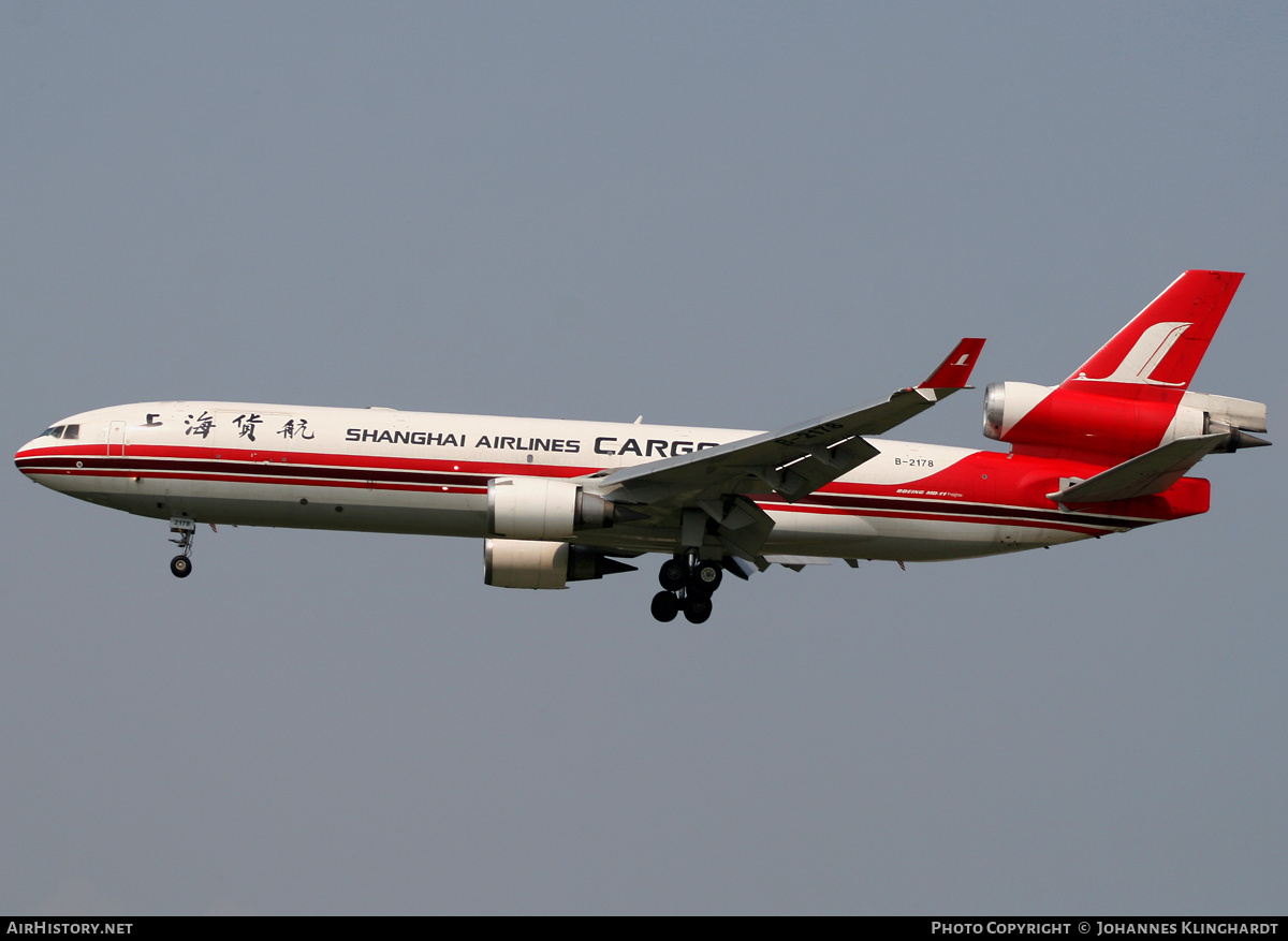 Aircraft Photo of B-2178 | McDonnell Douglas MD-11/F | Shanghai Airlines Cargo | AirHistory.net #772974
