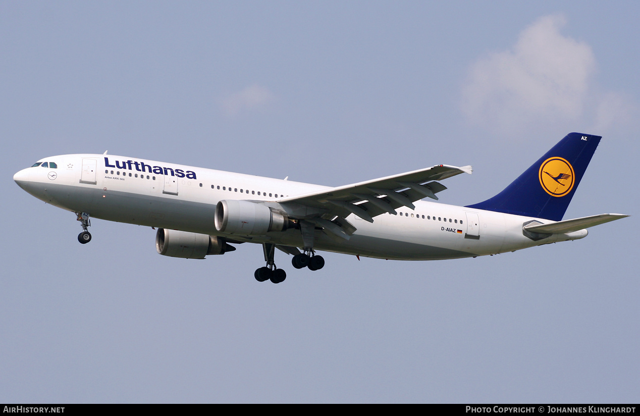 Aircraft Photo of D-AIAZ | Airbus A300B4-605R | Lufthansa | AirHistory.net #772982