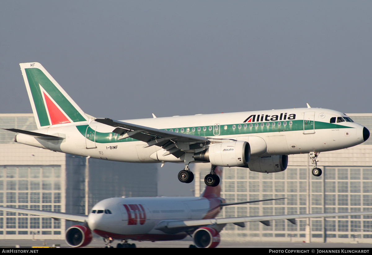 Aircraft Photo of I-BIMF | Airbus A319-112 | Alitalia | AirHistory.net #773009