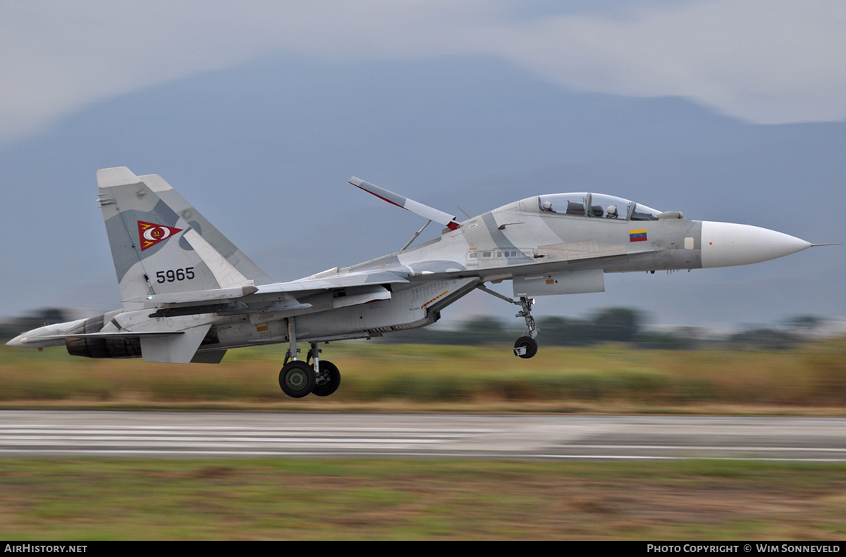 Aircraft Photo of 5965 | Sukhoi Su-30MK2 | Venezuela - Air Force | AirHistory.net #773109