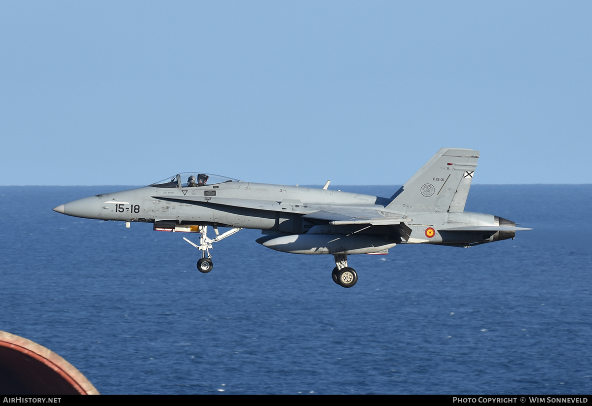 Aircraft Photo of C15-31 | McDonnell Douglas EF-18M Hornet | Spain - Air Force | AirHistory.net #773191