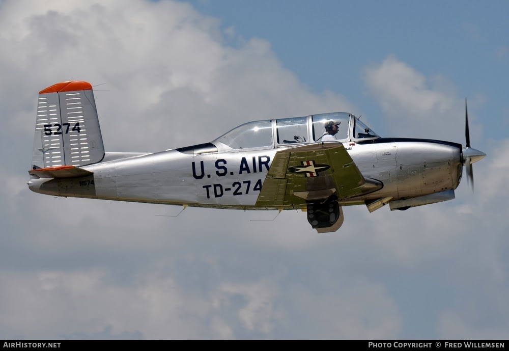 Aircraft Photo of N574 / 5274 | Beech T-34A Mentor | USA - Air Force | AirHistory.net #773194