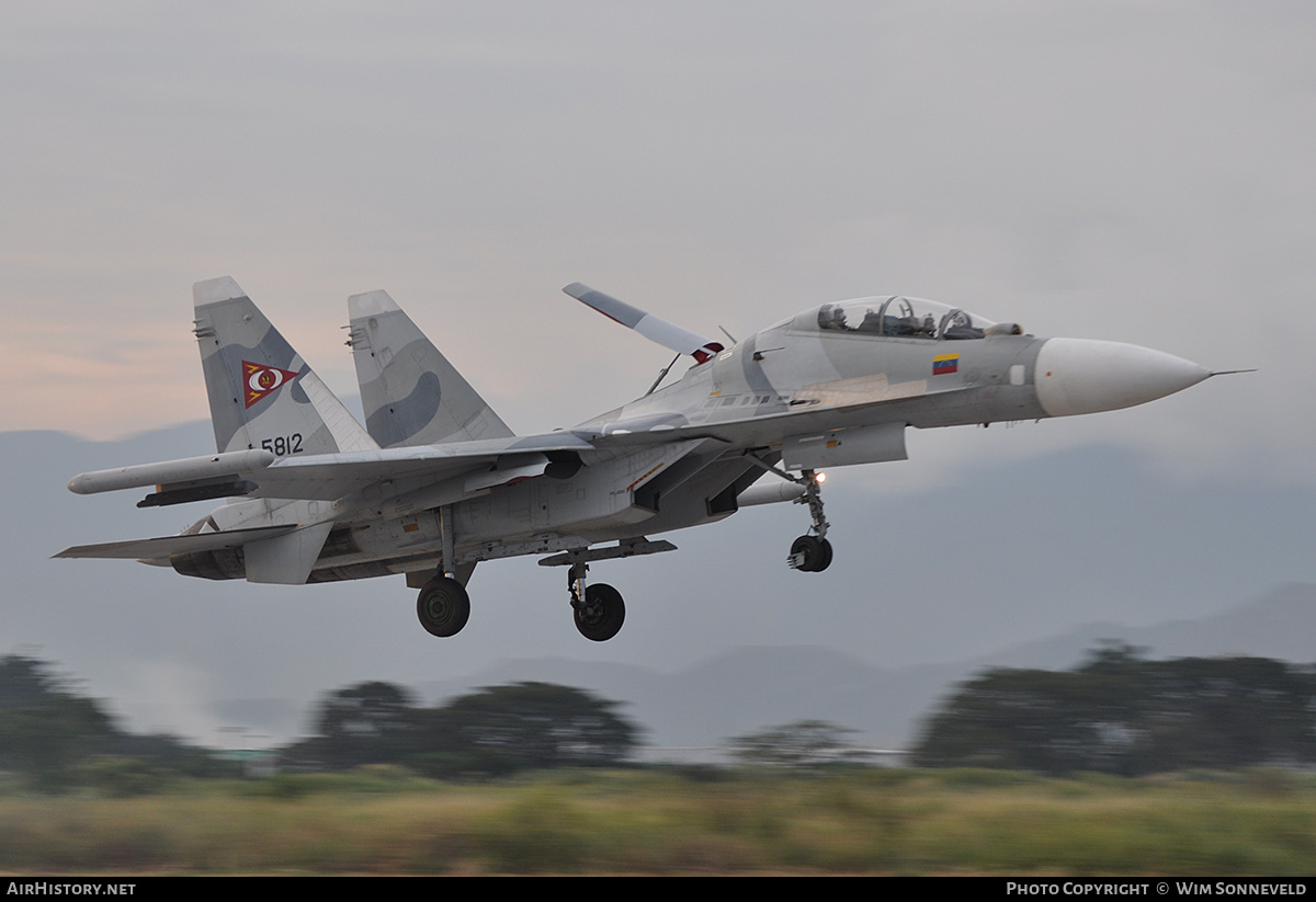 Aircraft Photo of 5812 | Sukhoi Su-30MK2 | Venezuela - Air Force | AirHistory.net #773201