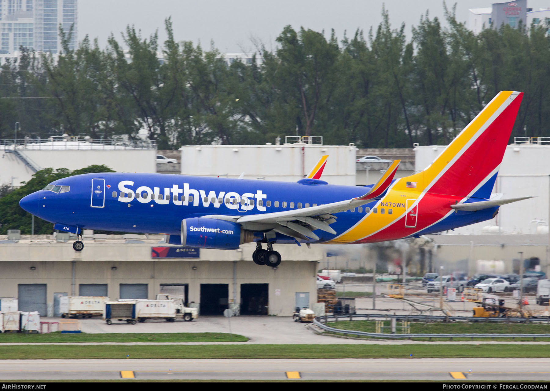 Aircraft Photo of N470WN | Boeing 737-7H4 | Southwest Airlines | AirHistory.net #773290