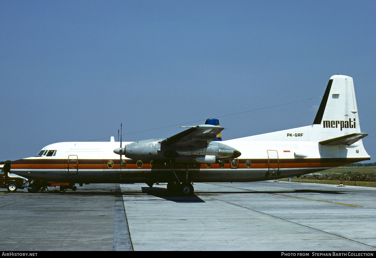Aircraft Photo of PK-GRF | Fokker F27-500F/RF Friendship | Merpati Nusantara Airlines | AirHistory.net #773305