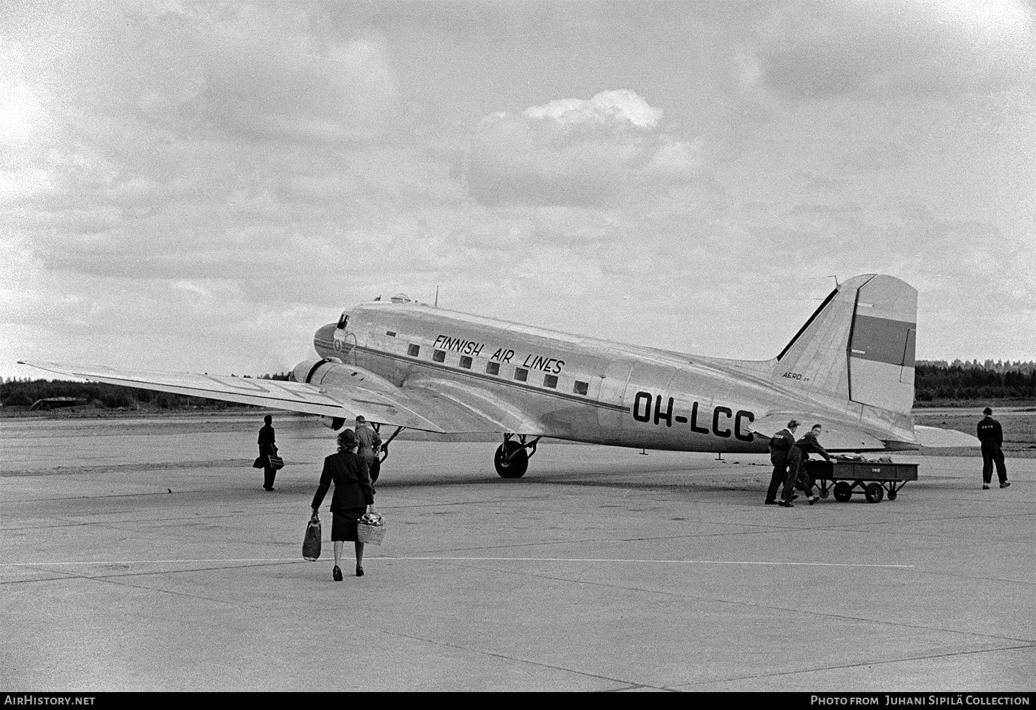 Aircraft Photo of OH-LCC | Douglas DC-3(C) | Aero Oy - Finnish Airlines | AirHistory.net #773407
