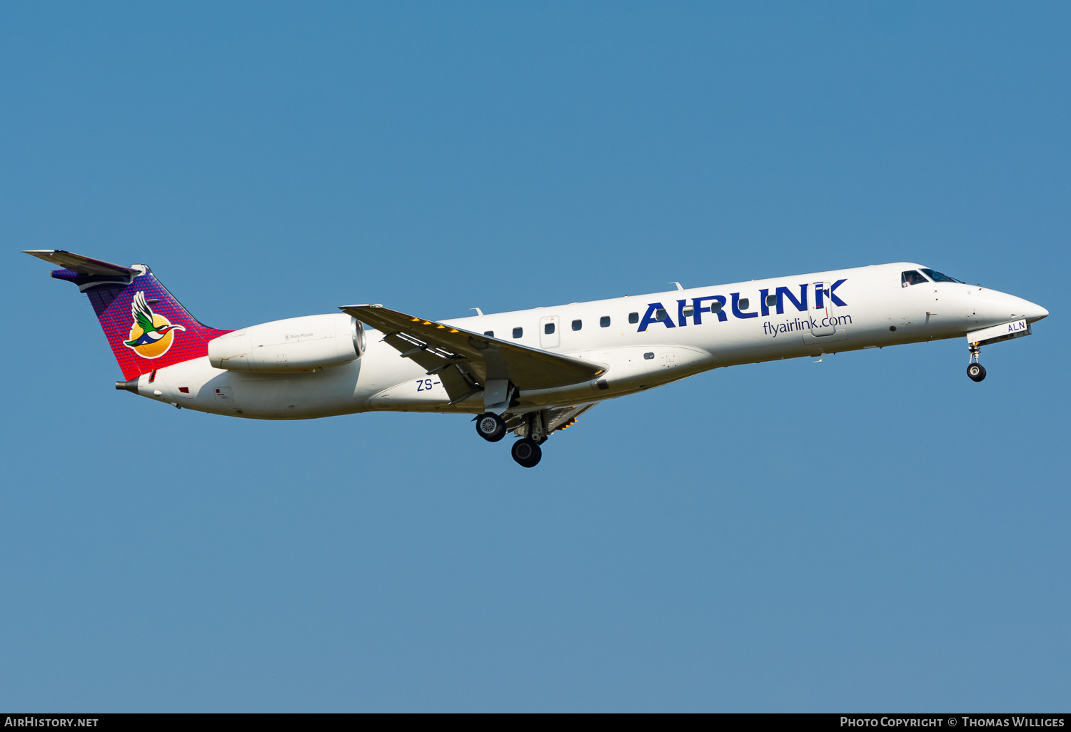 Aircraft Photo of ZS-ALN | Embraer ERJ-140LR (EMB-135KL) | Airlink | AirHistory.net #773482