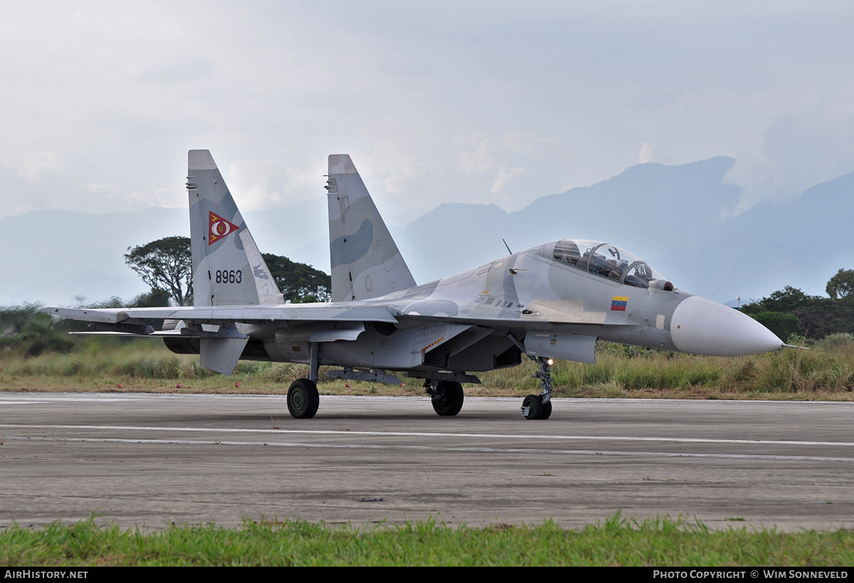 Aircraft Photo of 8963 | Sukhoi Su-30MK2 | Venezuela - Air Force | AirHistory.net #773587