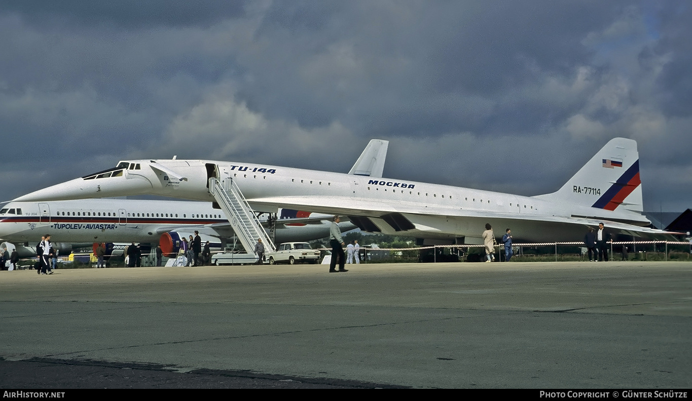 Aircraft Photo of RA-77114 | Tupolev Tu-144LL | Tupolev Design Bureau | AirHistory.net #773605
