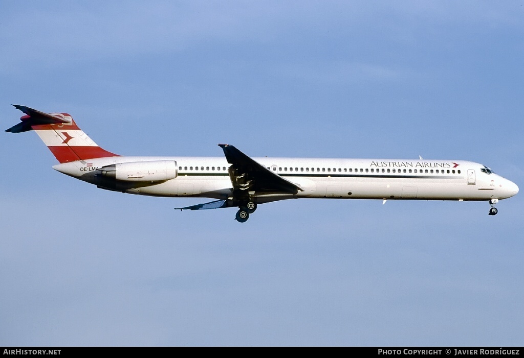 Aircraft Photo of OE-LMA | McDonnell Douglas MD-82 (DC-9-82) | Austrian Airlines | AirHistory.net #773638