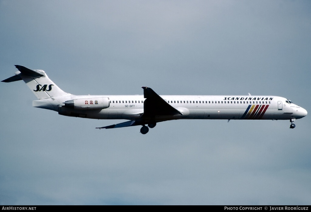 Aircraft Photo of SE-DFT | McDonnell Douglas MD-82 (DC-9-82) | Scandinavian Airlines - SAS | AirHistory.net #773644