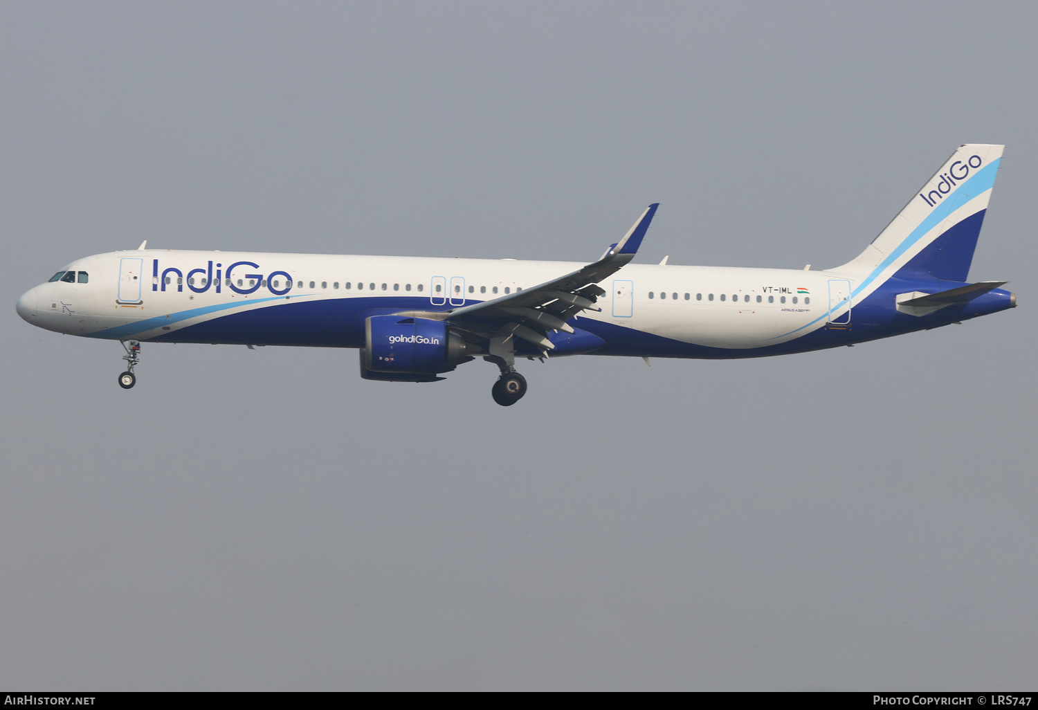 Aircraft Photo of VT-IML | Airbus A321-252NX | IndiGo | AirHistory.net #773740