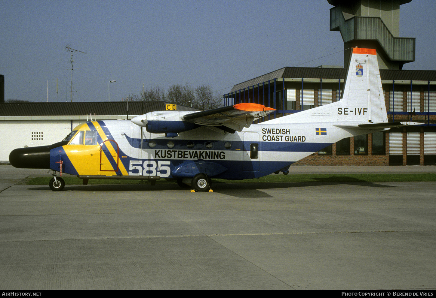 Aircraft Photo of SE-IVF | CASA C-212-200 Aviocar | Kustbevakning - Swedish Coastguard | AirHistory.net #773923