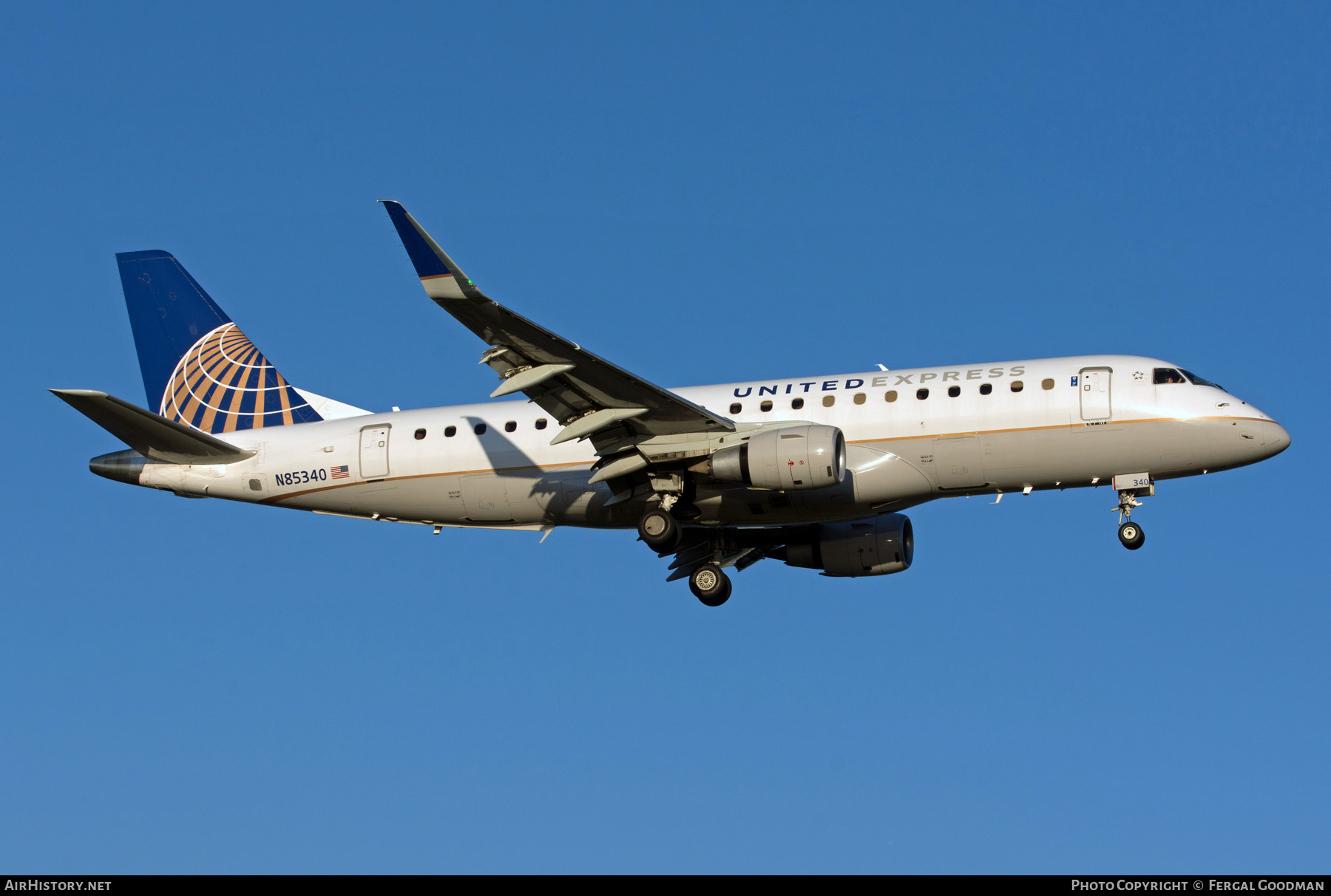 Aircraft Photo of N85340 | Embraer 170LR (ERJ-170-100LR) | United Express | AirHistory.net #773941