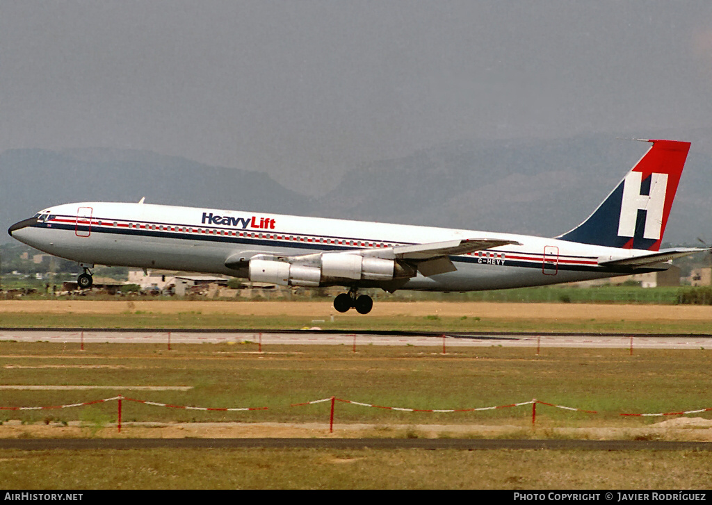 Aircraft Photo of G-HEVY | Boeing 707-324C | HeavyLift Cargo Airlines | AirHistory.net #773961